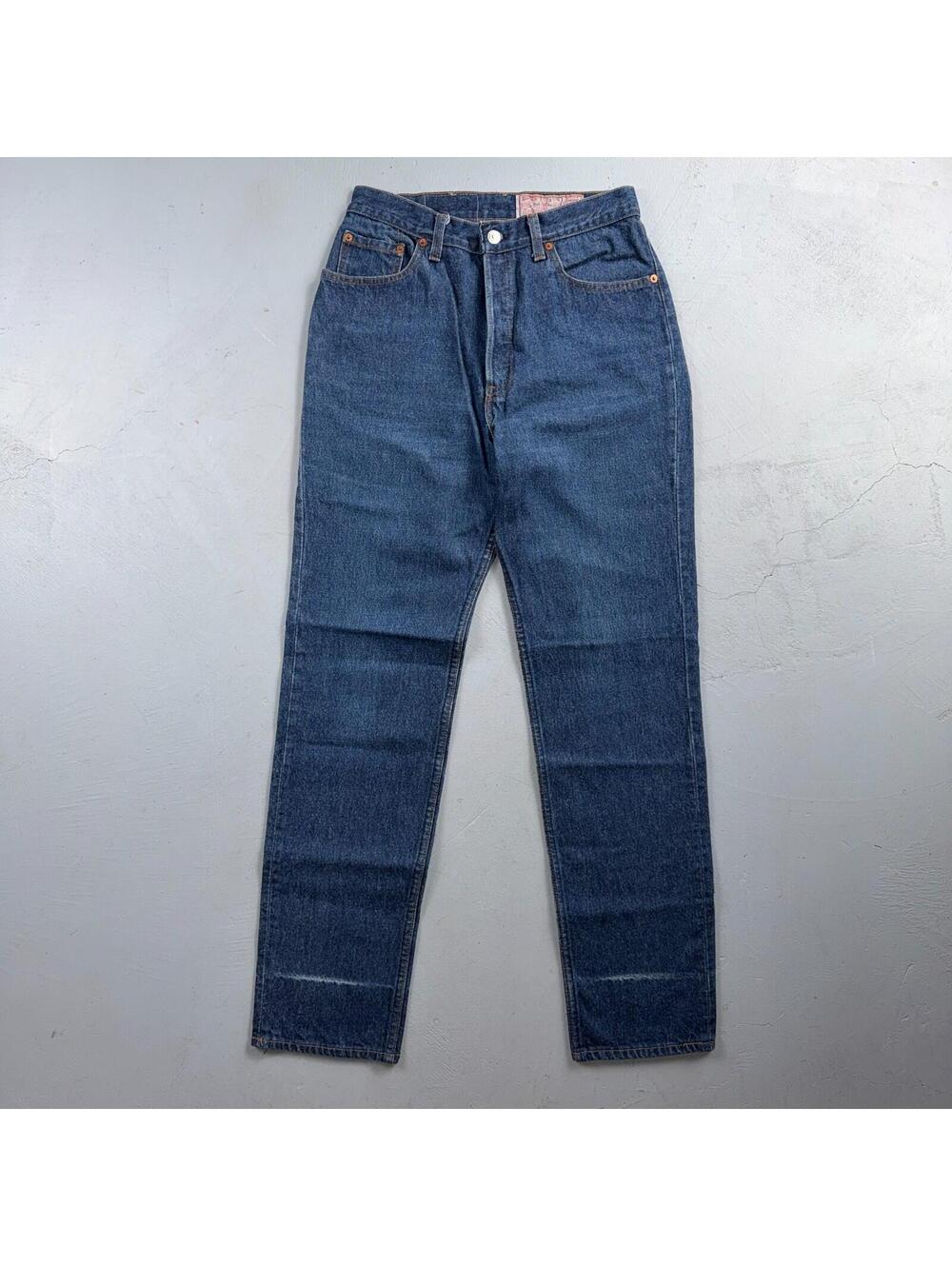 Levis 501 Vintage 80s USA XX Straight Leg Jeans High Rise Sz 13 Womens Act 27x31